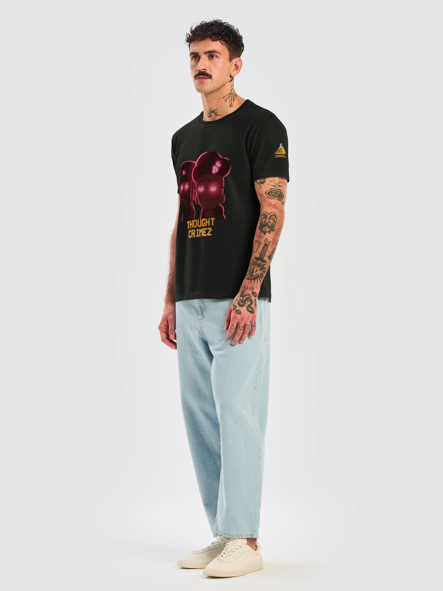 DARK THOUGHT CRIMEZ Neon Poster Tee product image (7)