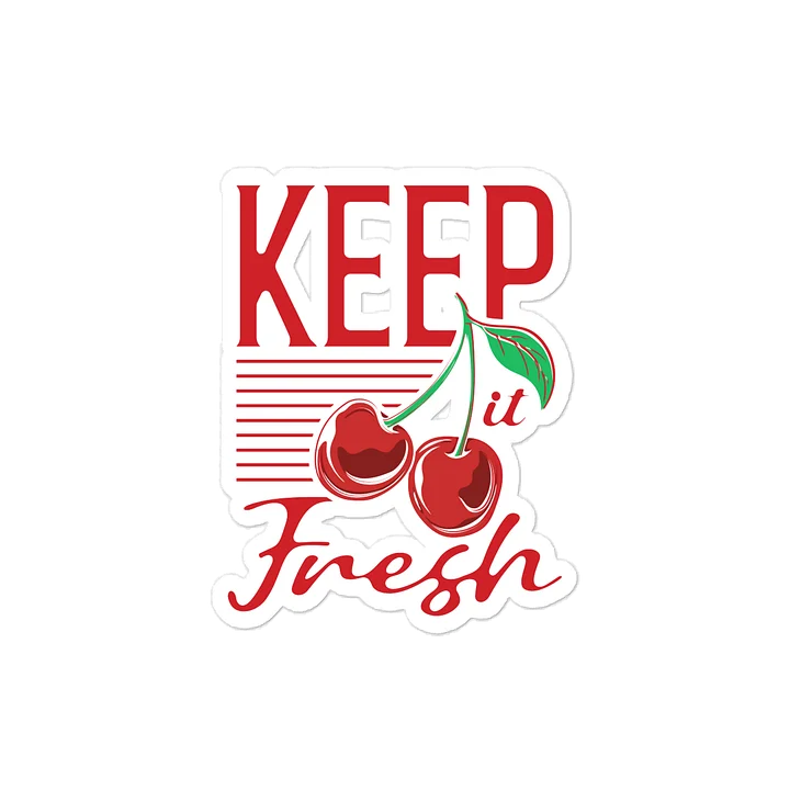 Fresh Cherries Vinyl Sticker product image (2)