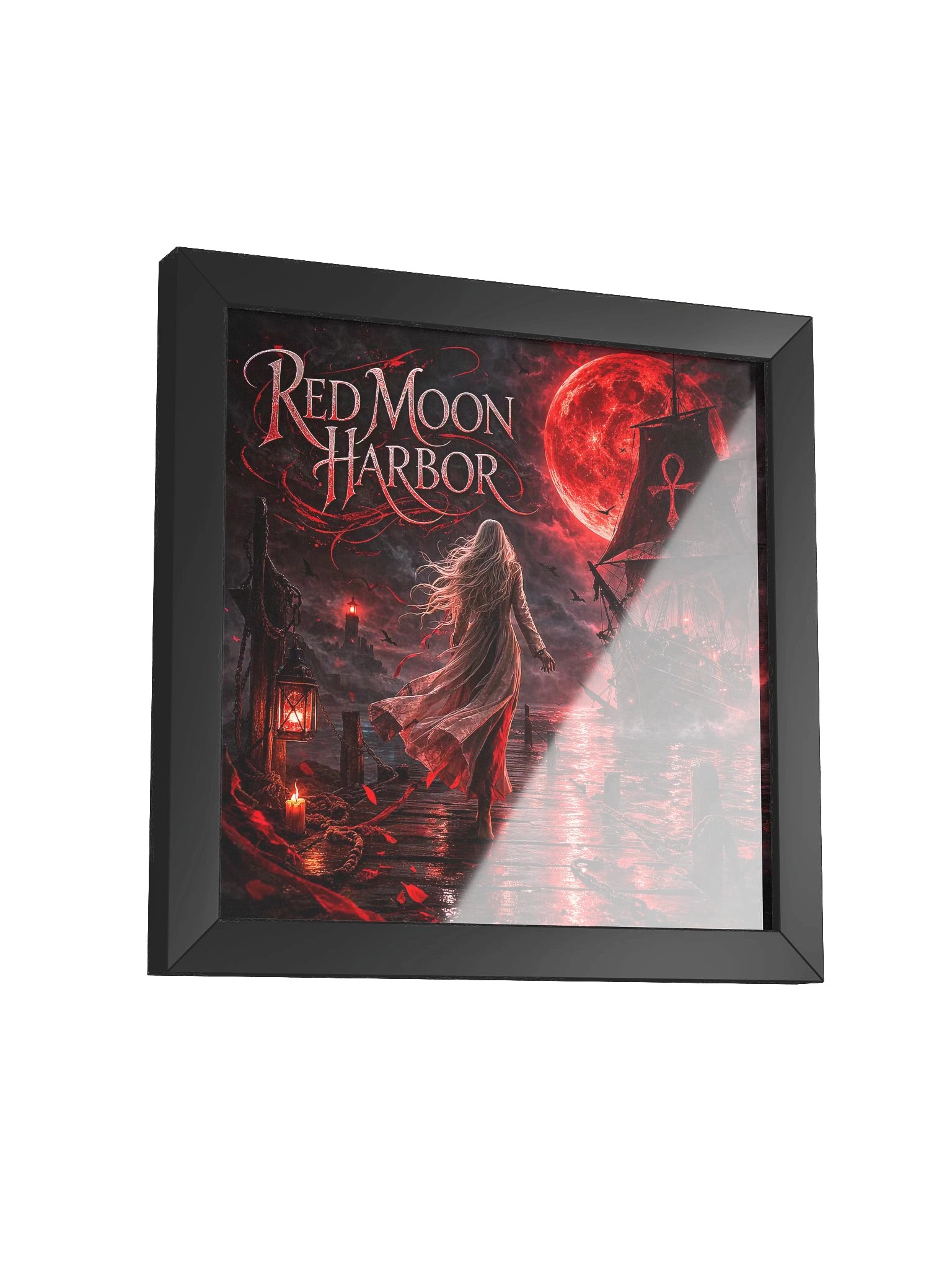 Red Moon Harbor Framed Matte Poster product image (3)
