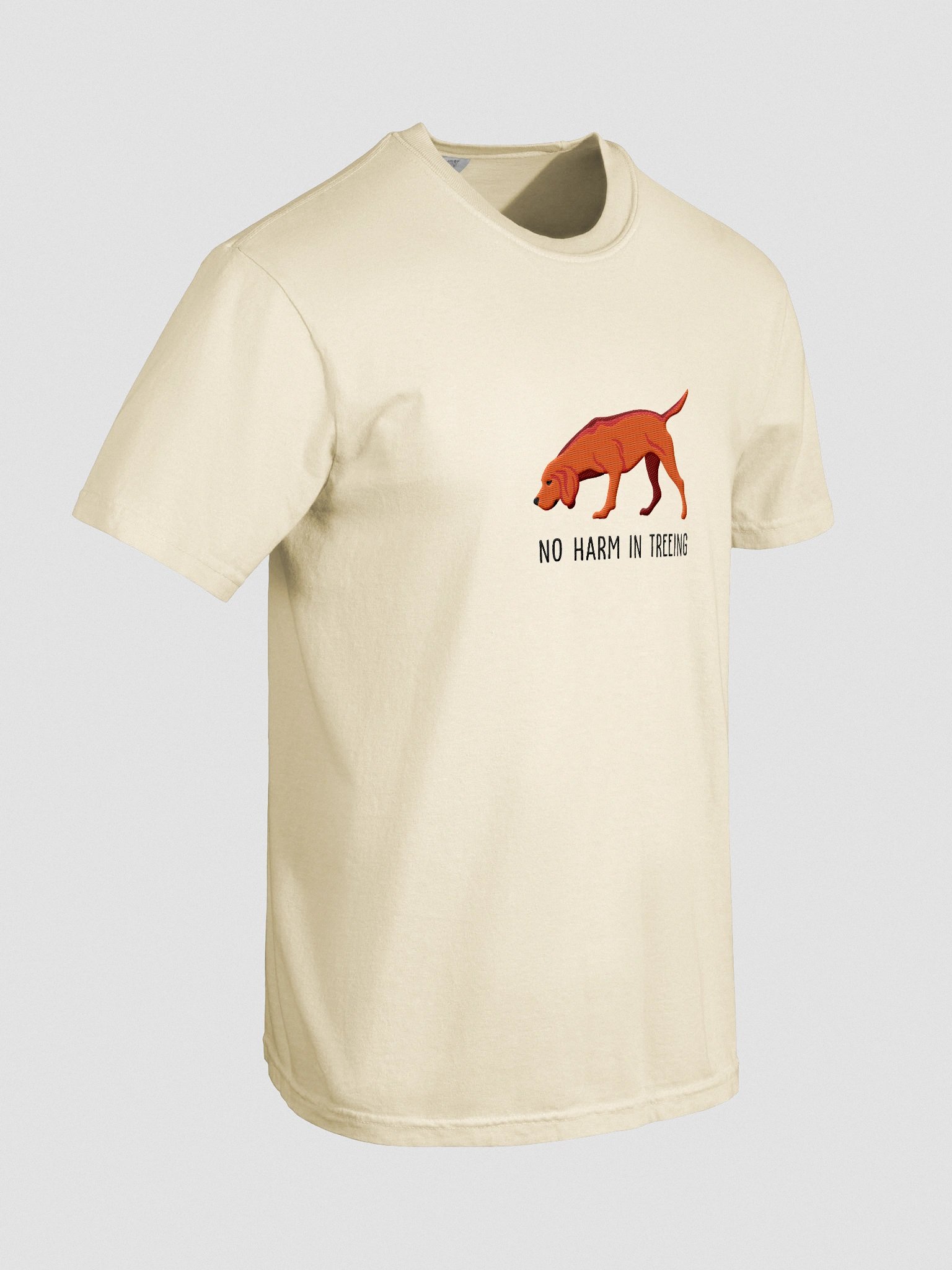 No Harm in Treeing T-Shirt(Embroidered) of a Redbone Coonhound product image (11)