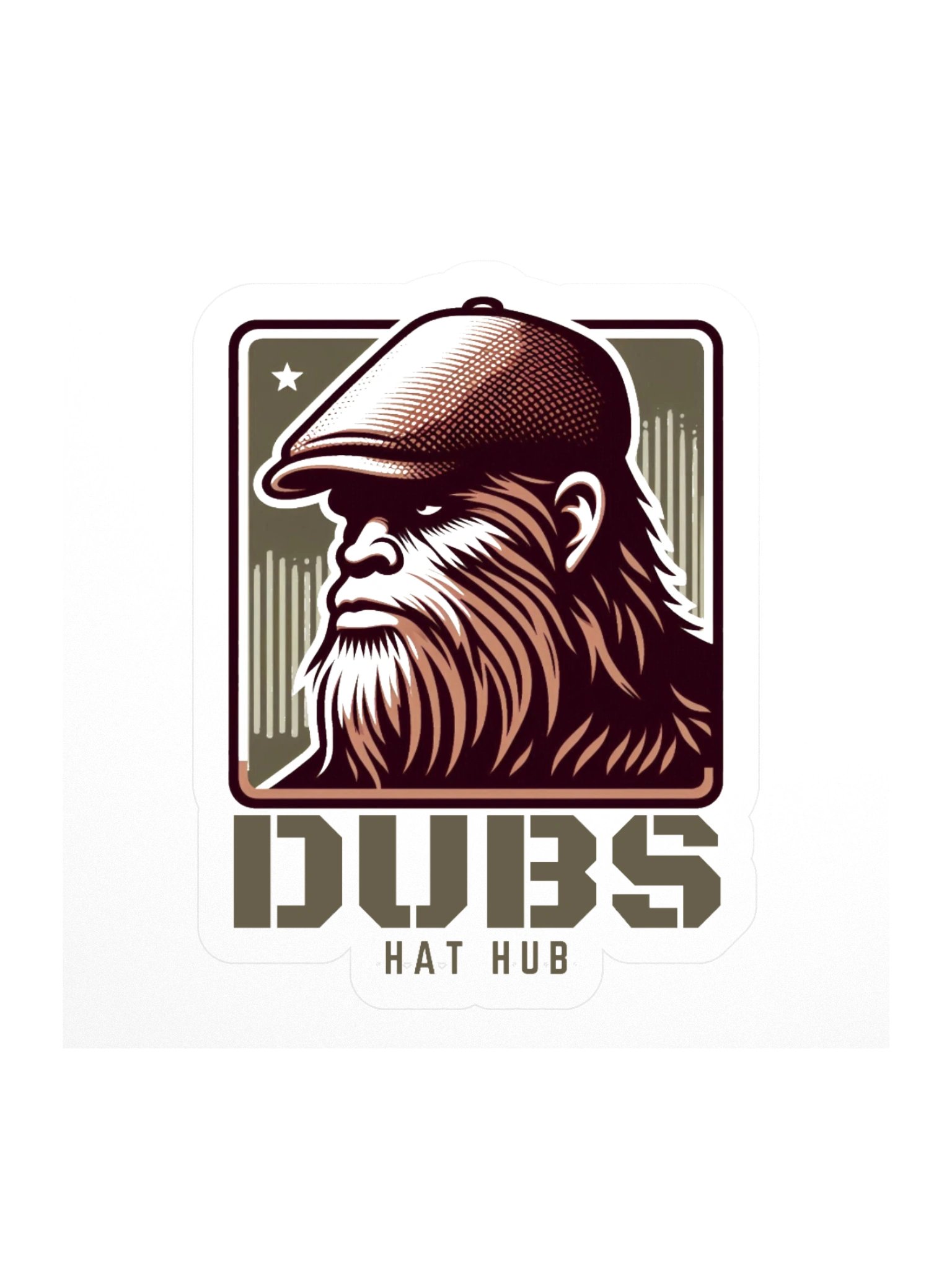 Dubs Hat Hub Tactical Font Sticker product image (1)