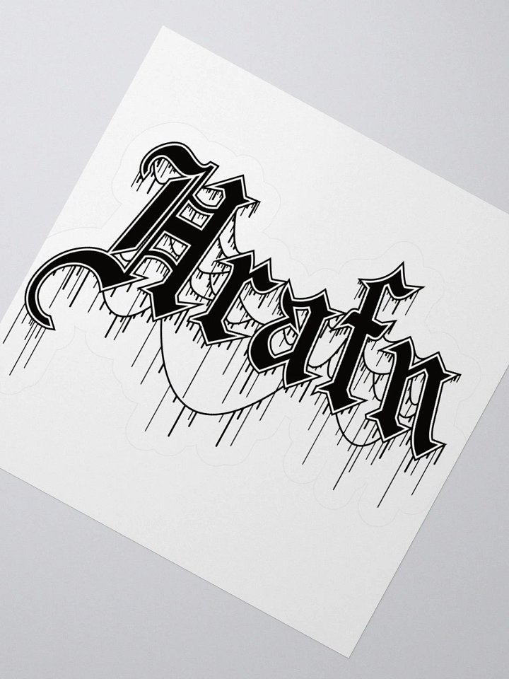 Hrafn Gothic Logo Kiss Cut Stickers product image (2)