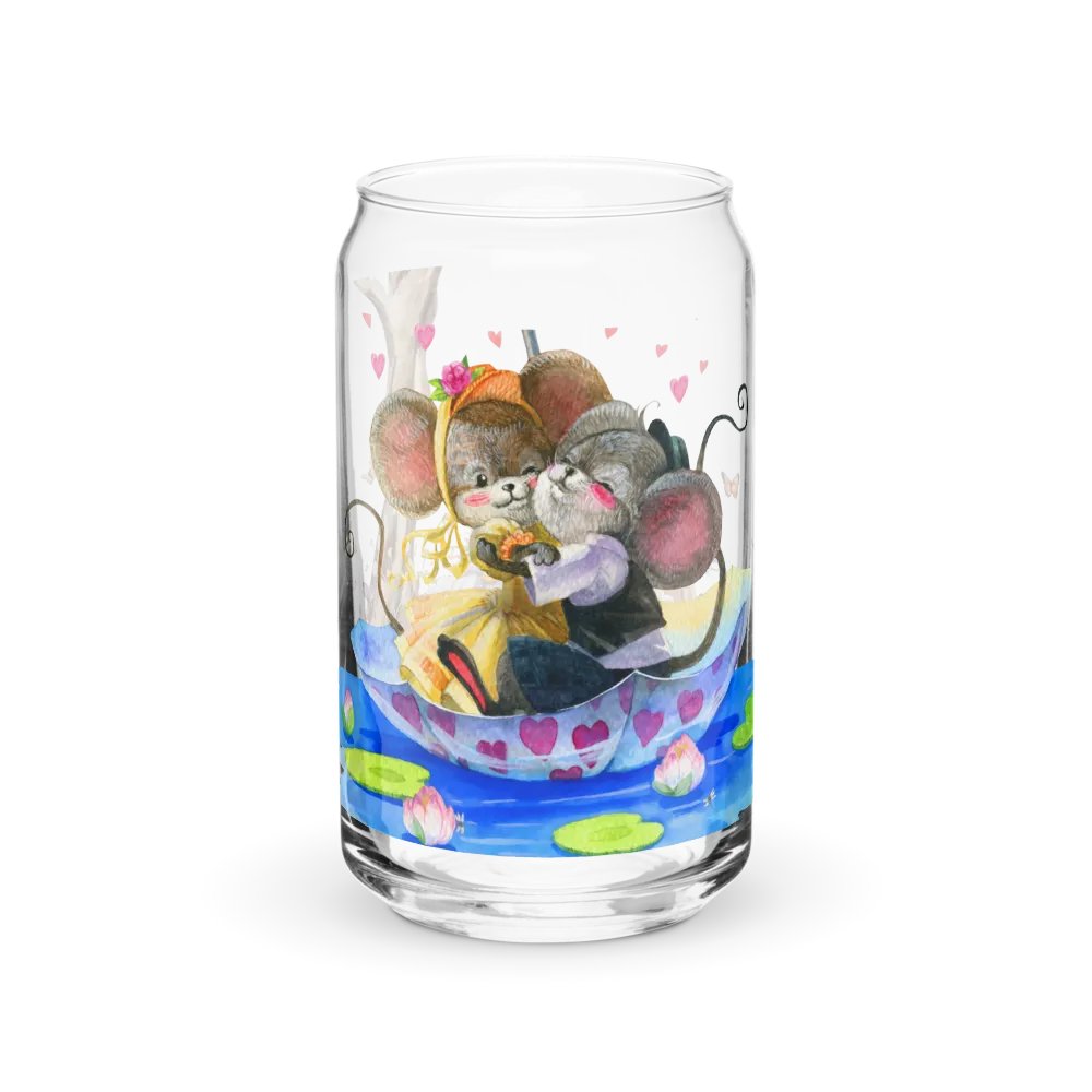Four Seasons of Love: Sailing Into Summer Can-Shaped Glass | Romantic Summer Drinkware product image (1)