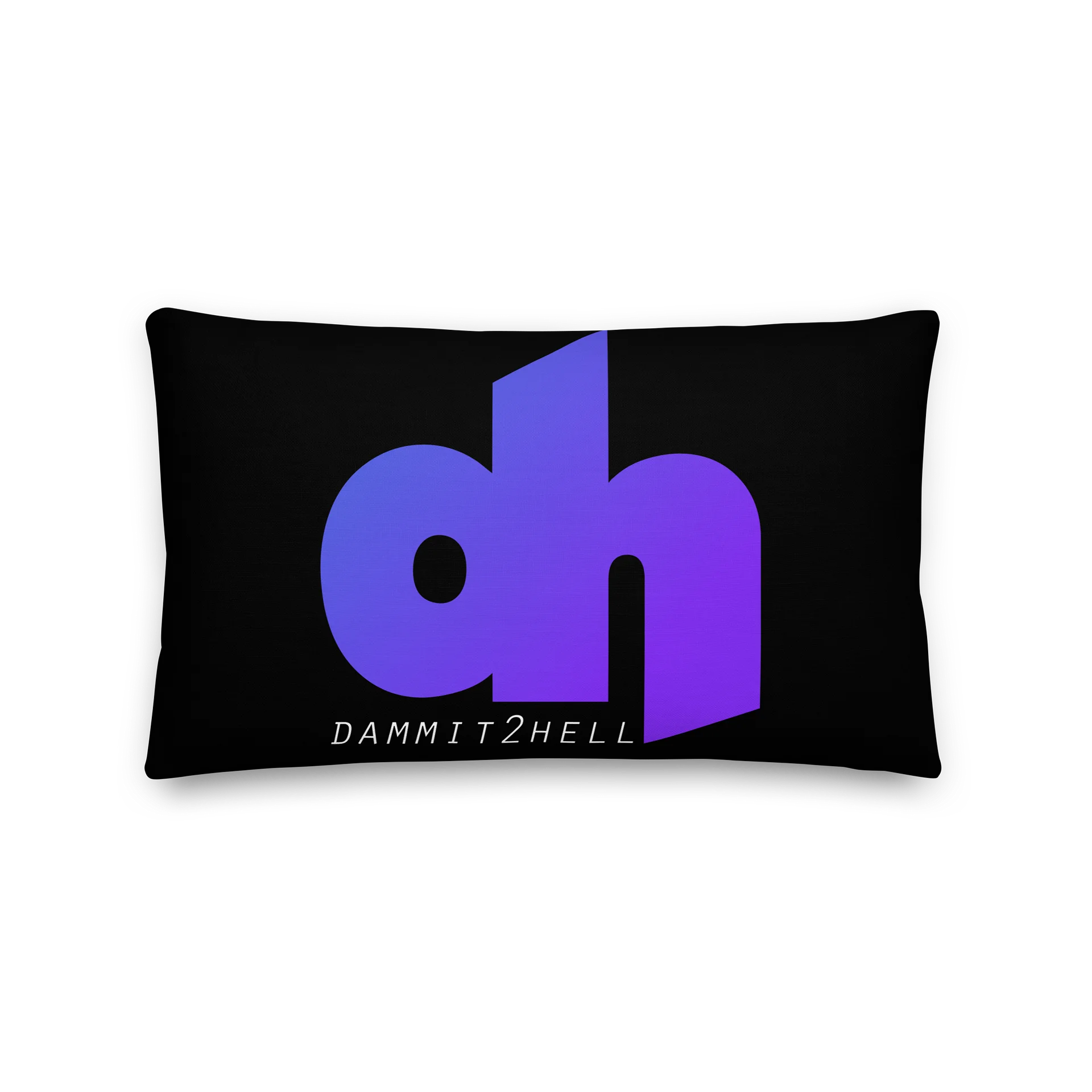 d2h Logo Pillow (Black) (3 sizes) product image (1)