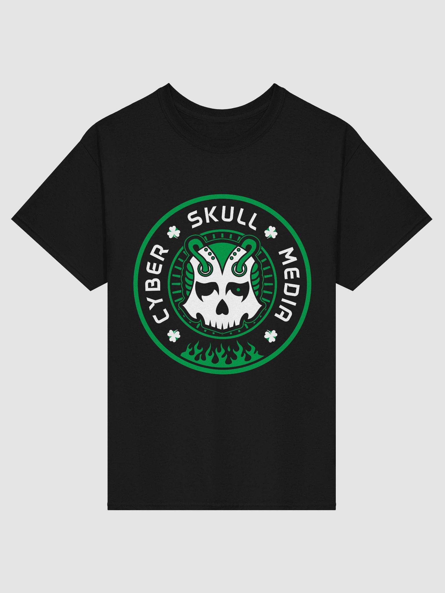 Cyber Skull Media St. Patty's 2026 Logo Tee (Basic) product image (1)