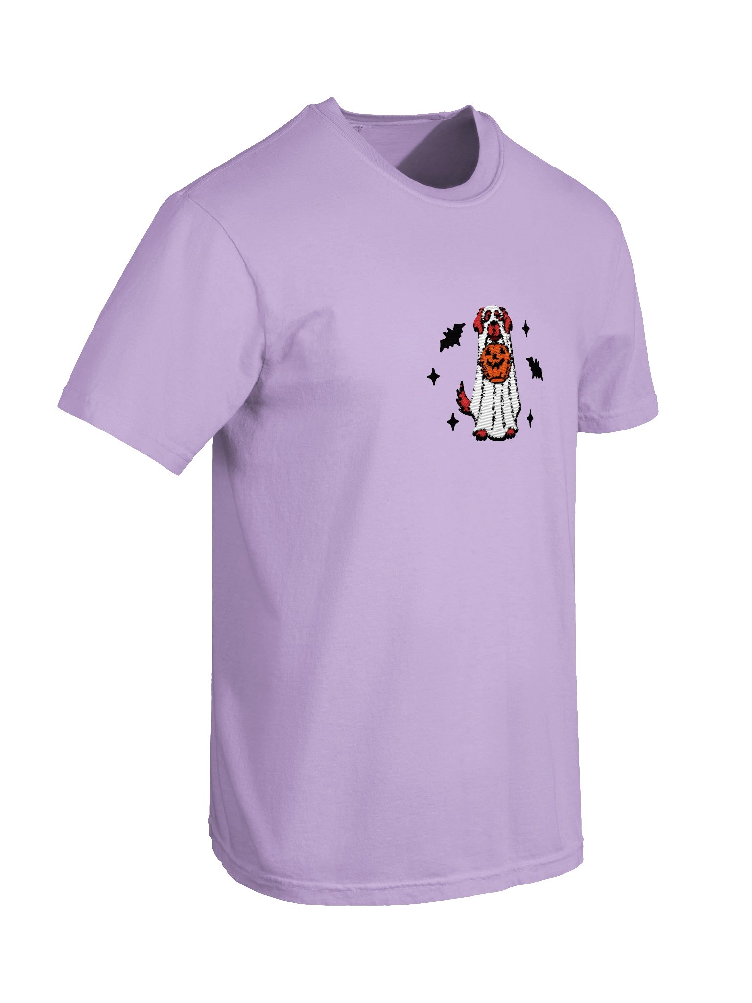Halloween Golden Retriever(Red) Embroidered T-Shirt product image (9)