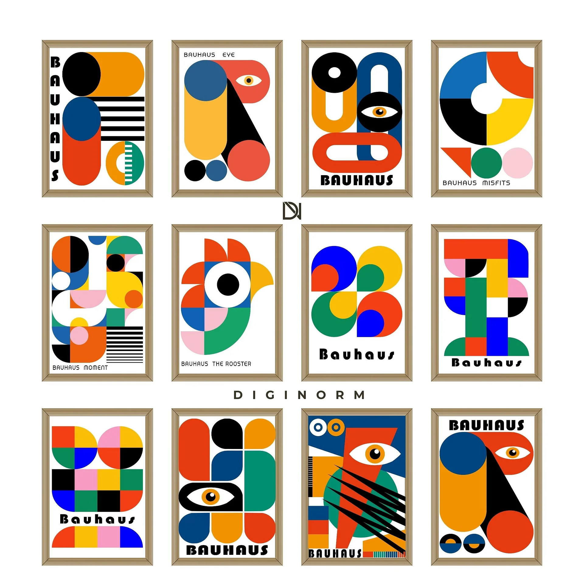 Bauhaus poster set of 15 premium printable wall art product image (1)