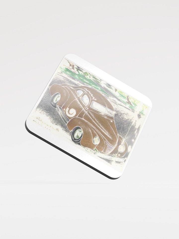 Gold Kustom Car coaster product image (1)