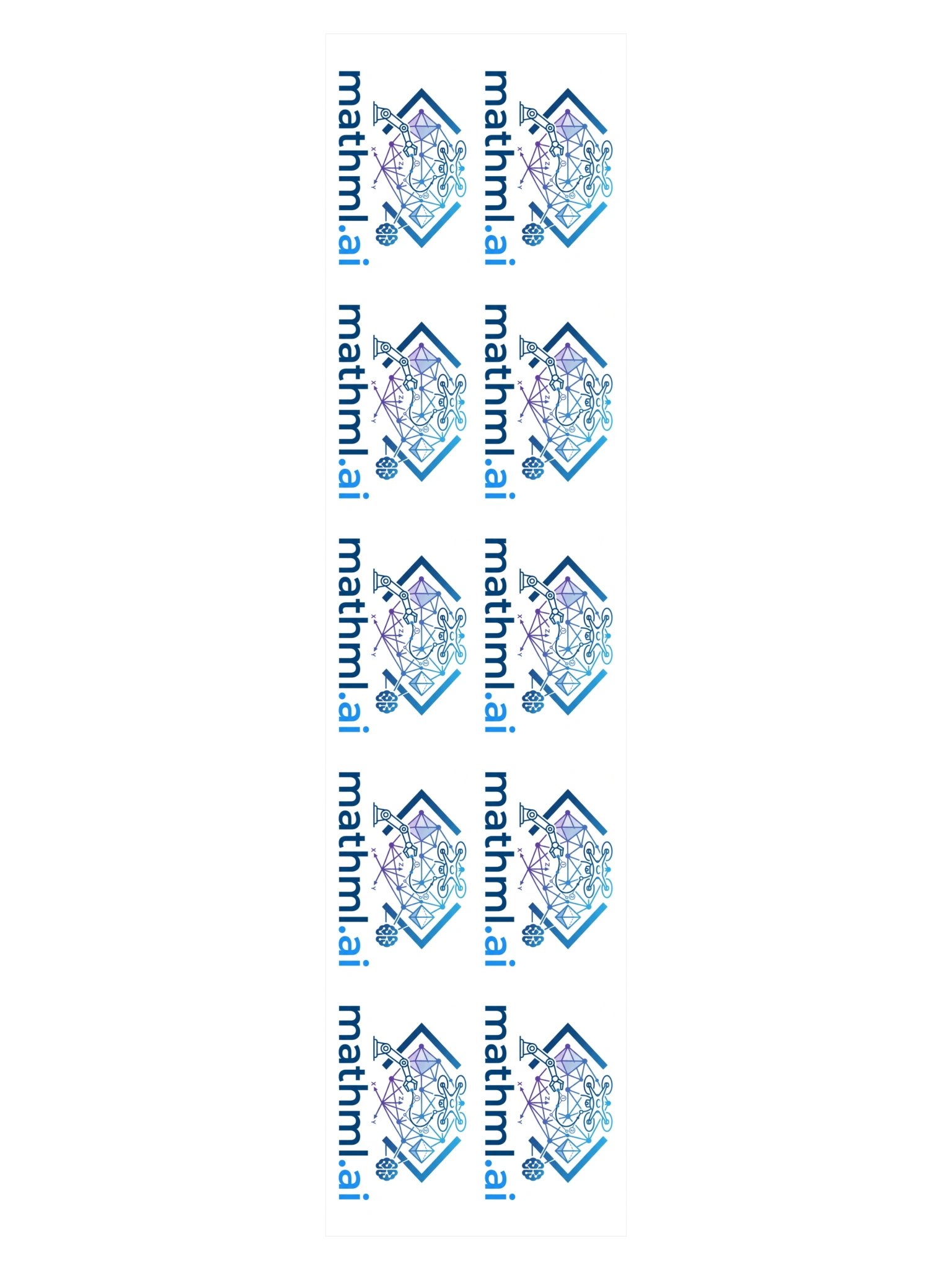 mathml.ai Grid Logo Kiss Cut Stickers product image (3)