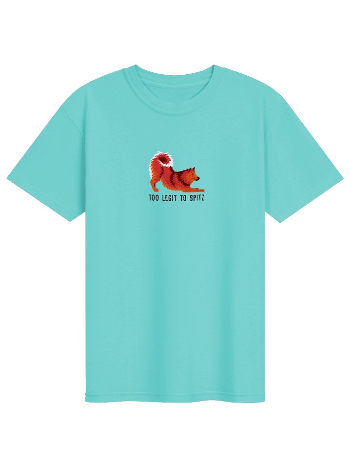 Too Legit to Spitz T-Shirt(Embroidered) of a Finnish Spitz(Red) product image (25)