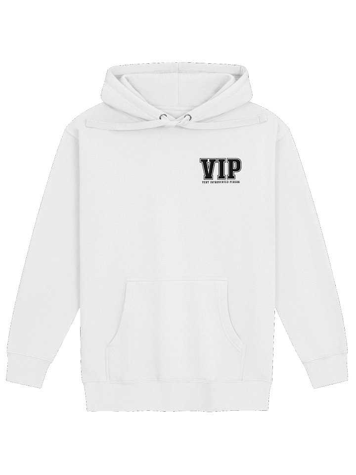 Black Embroidered Premium Hoodie - Very Introverted Person VIP product image (13)