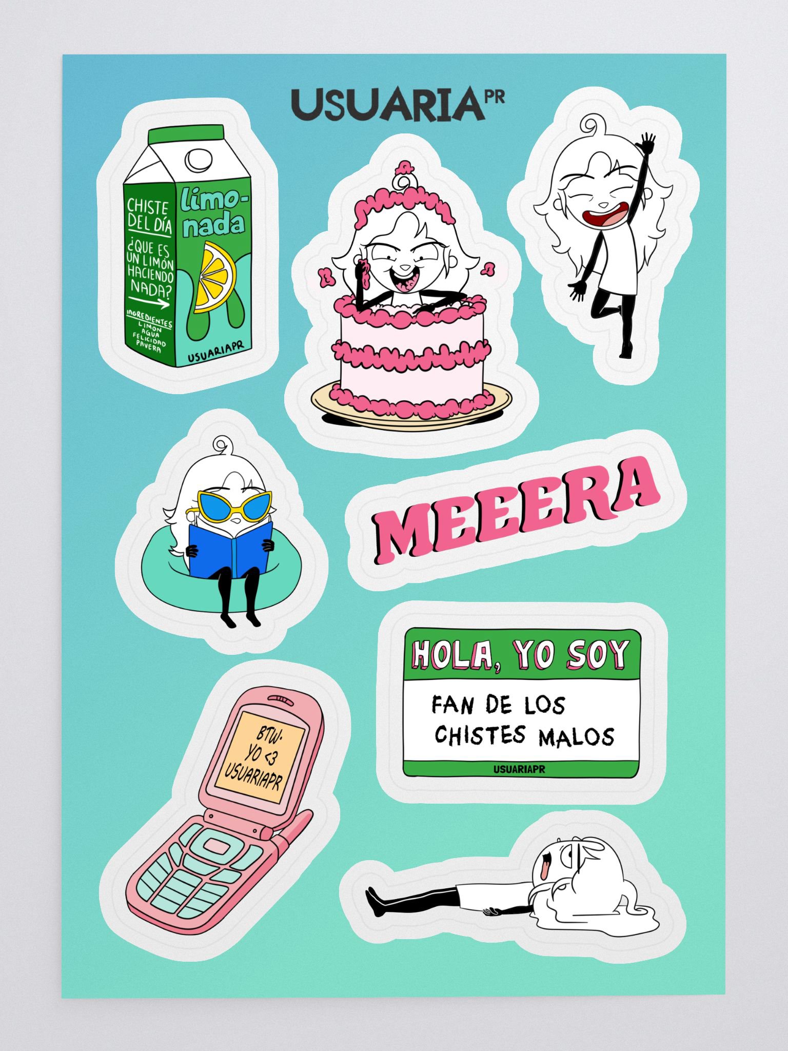 Usuariapr Sticker Sheet 2 product image (4)