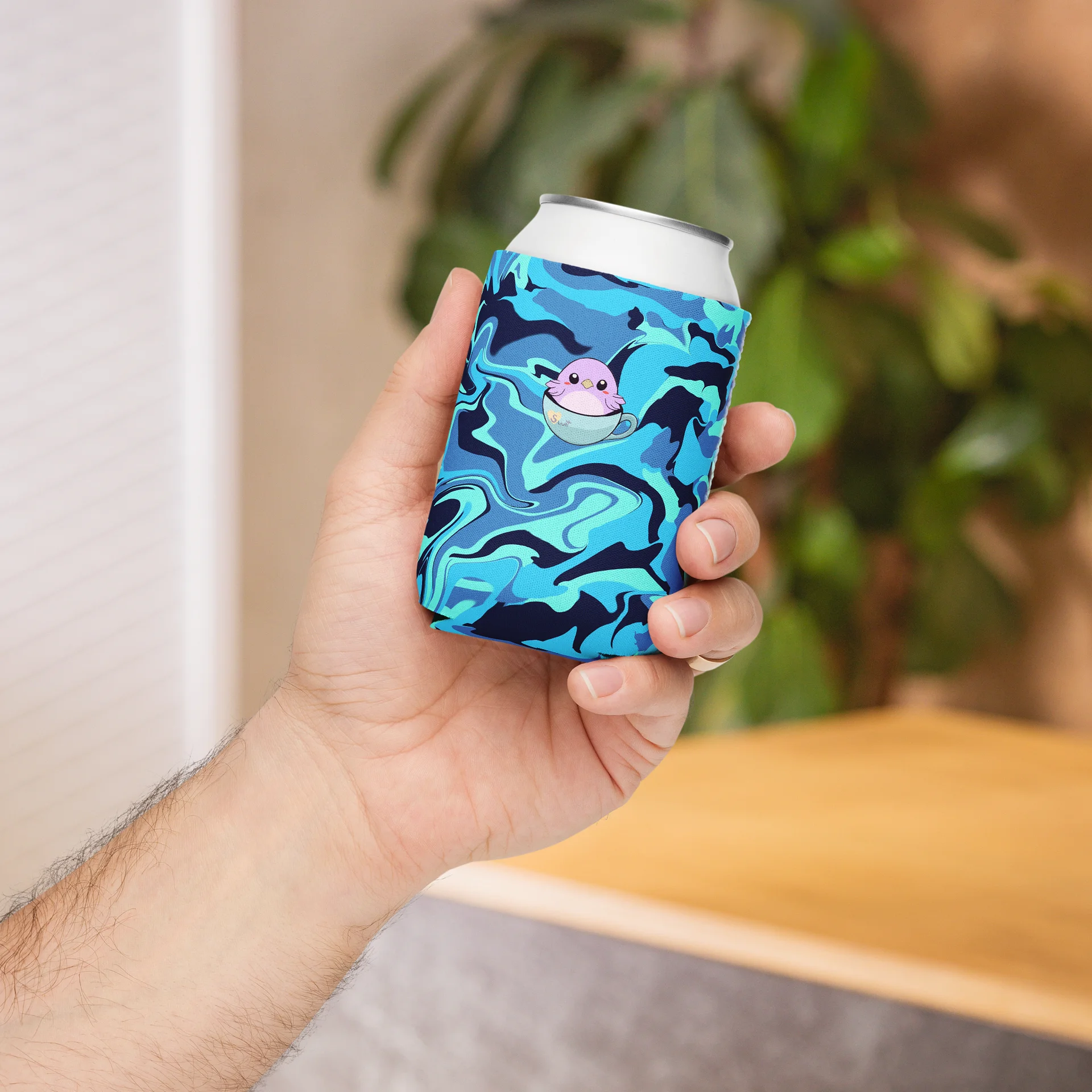 Camo Blue Waves | Coozie Can Cooler product image (4)