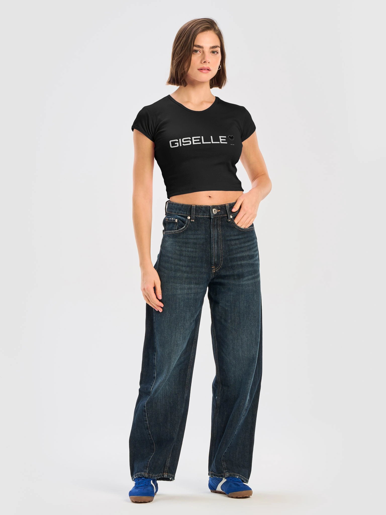 GISELLE La Crop — Ribbed Baby Tee product image (6)