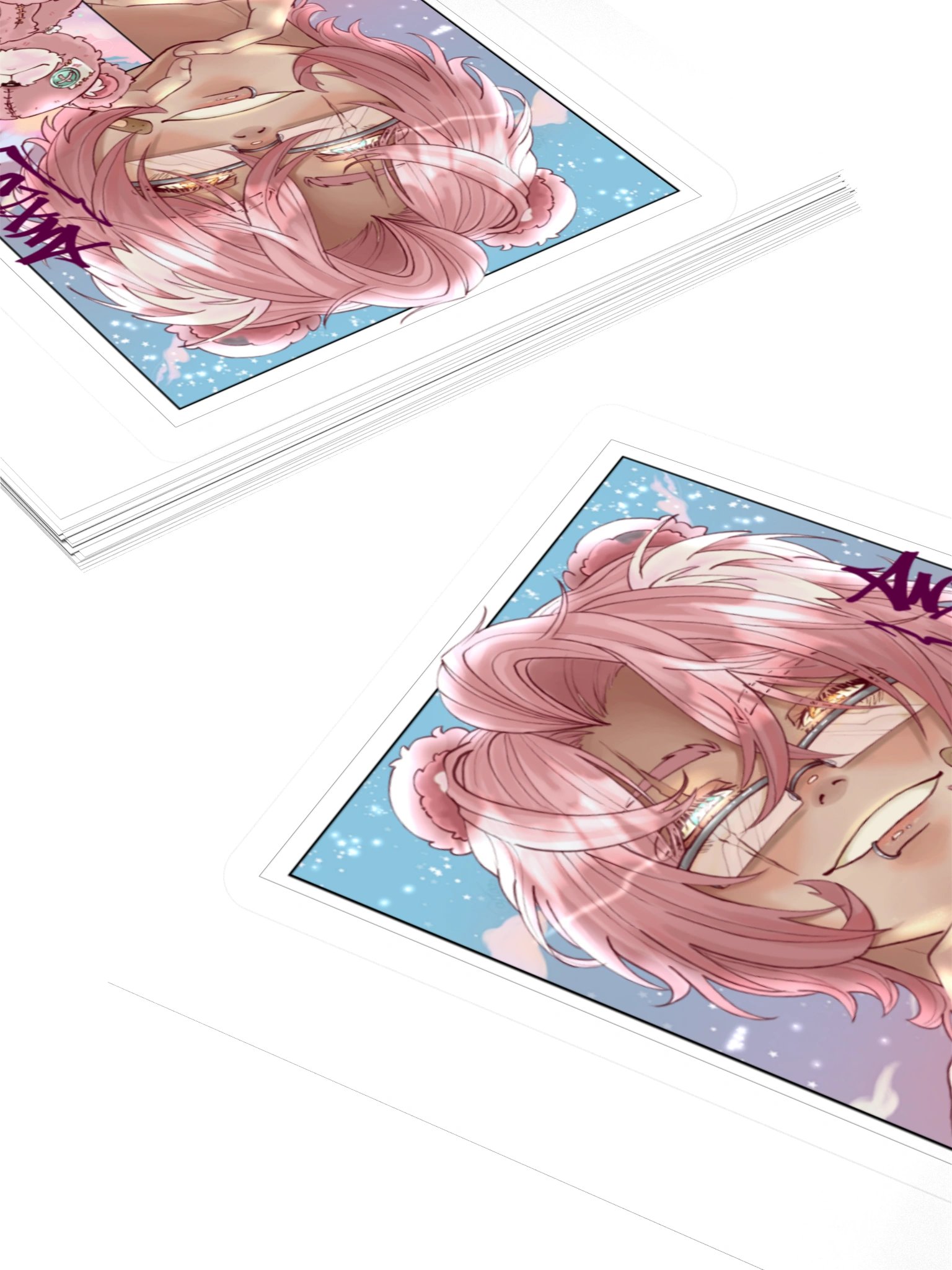 Anxiety Bear Hooman and Bear STicker product image (12)