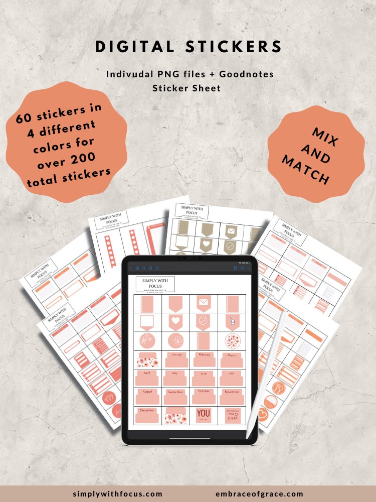 Faith‑Inspired Digital Planner for Everyday Organization (Pink Floral Edition) product image (7)
