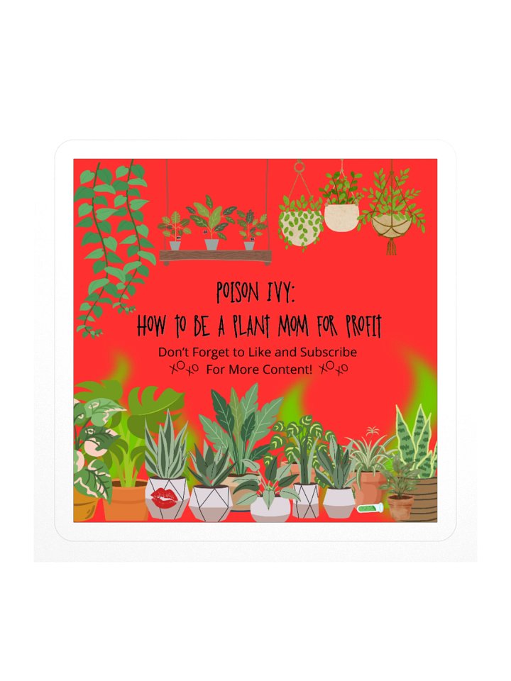 Poison Ivy's Youtube Square Sticker product image (1)
