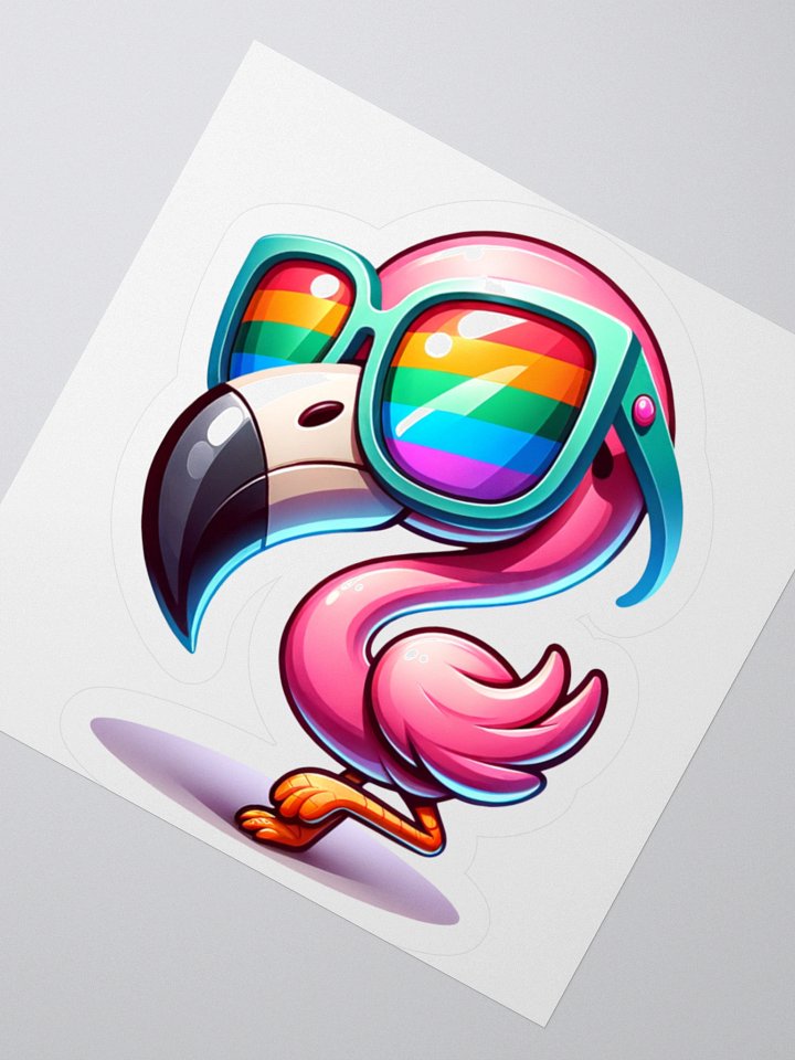 Funky Flamingo Sunglasses Stickers product image (5)