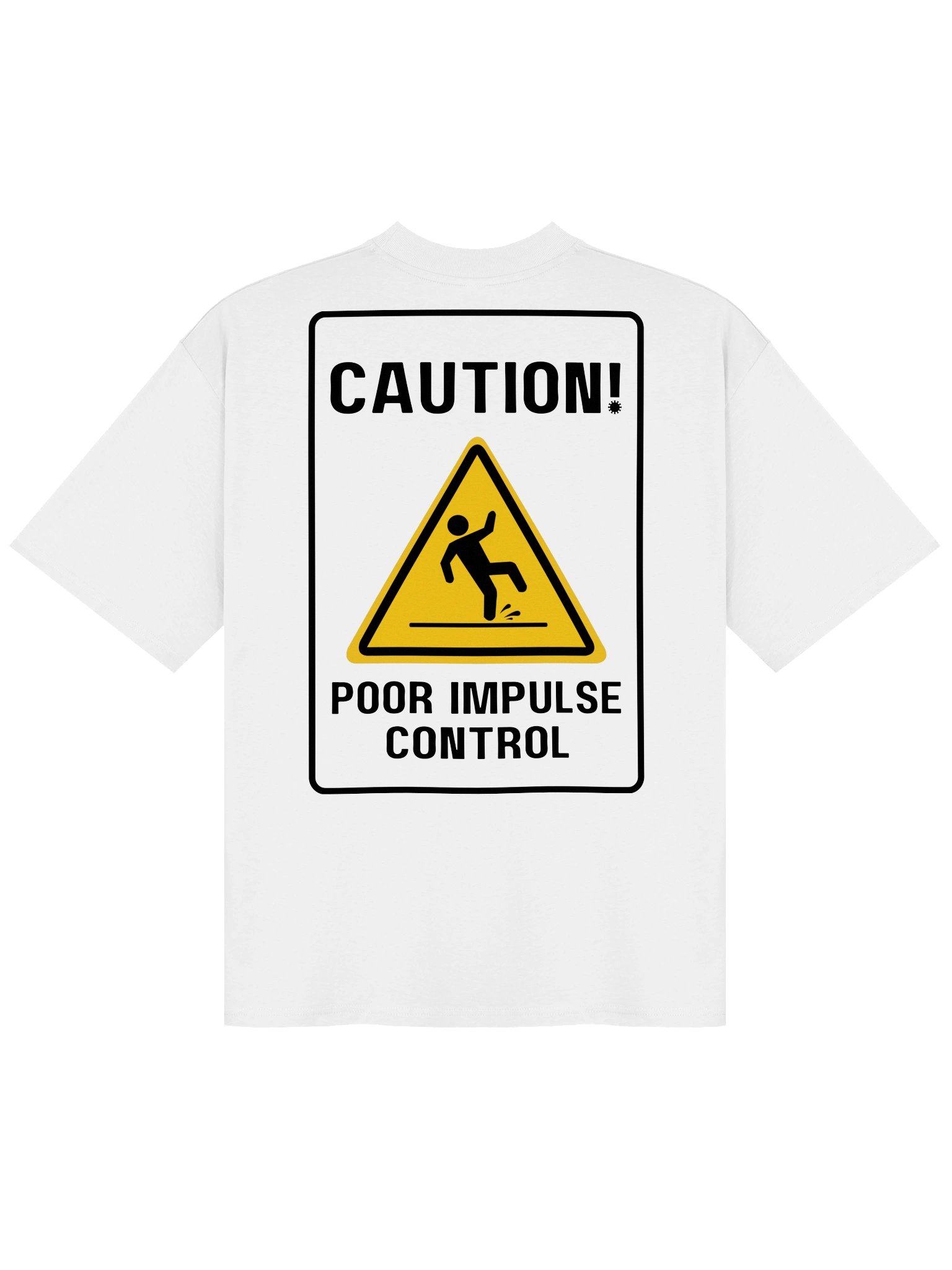 Yellow Warning Icon Oversized Tee product image (6)