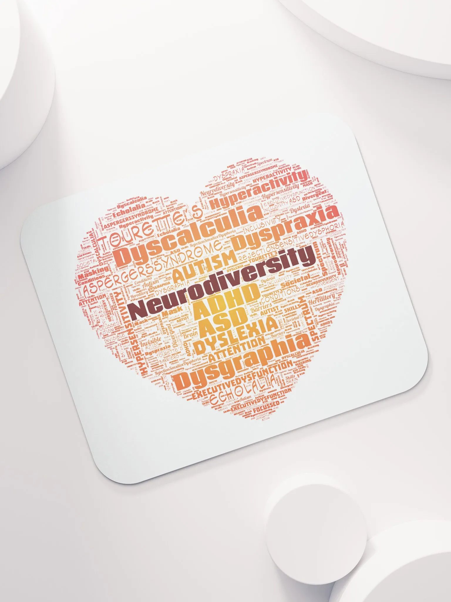 Neurodiversity Heart Mousepad product image (7)