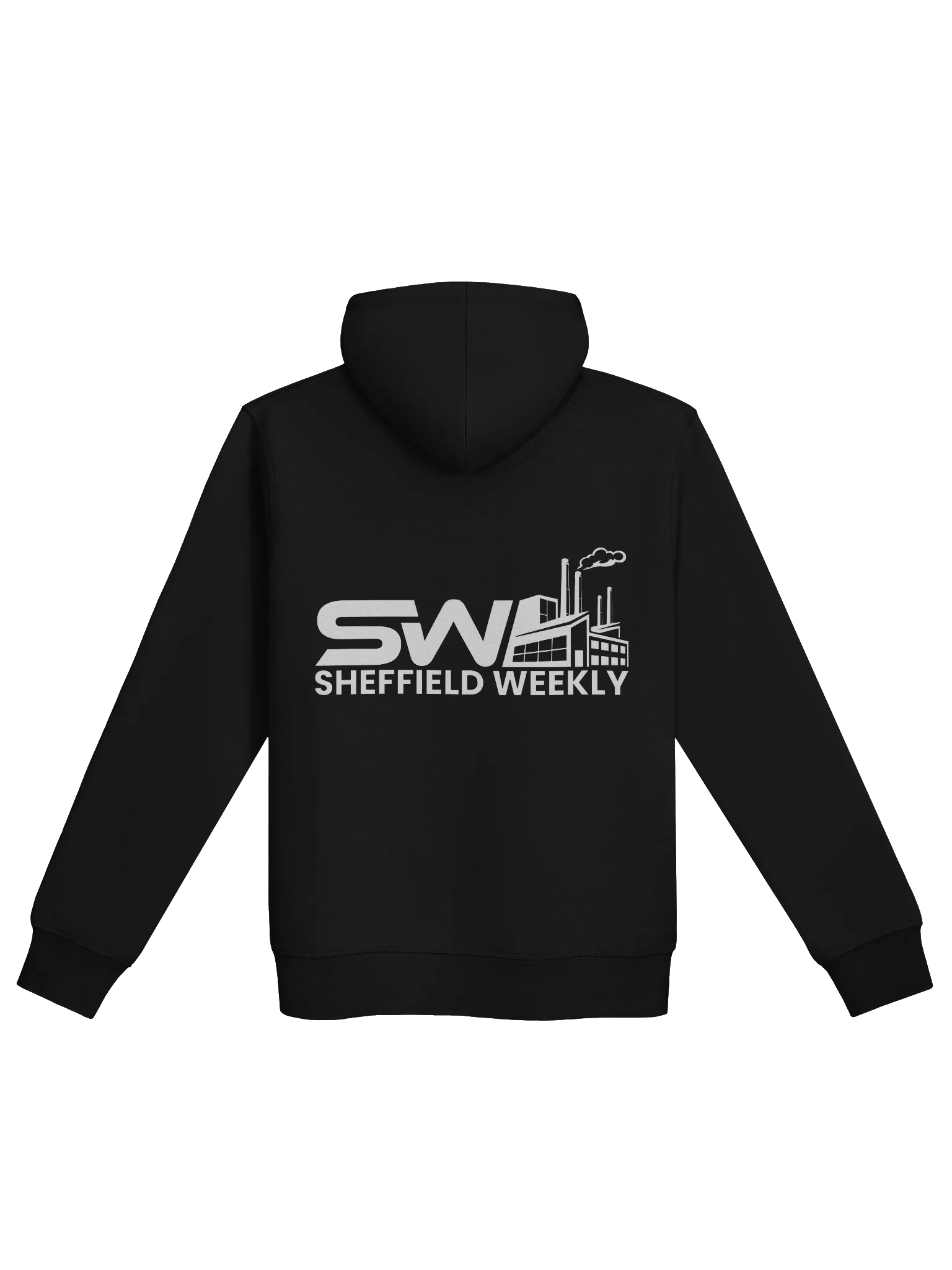 SW Hoodie - Black/White (Chest & Back) product image (2)