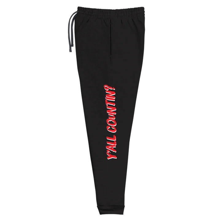Y'all Countin Joggers - Red and Black product image (1)