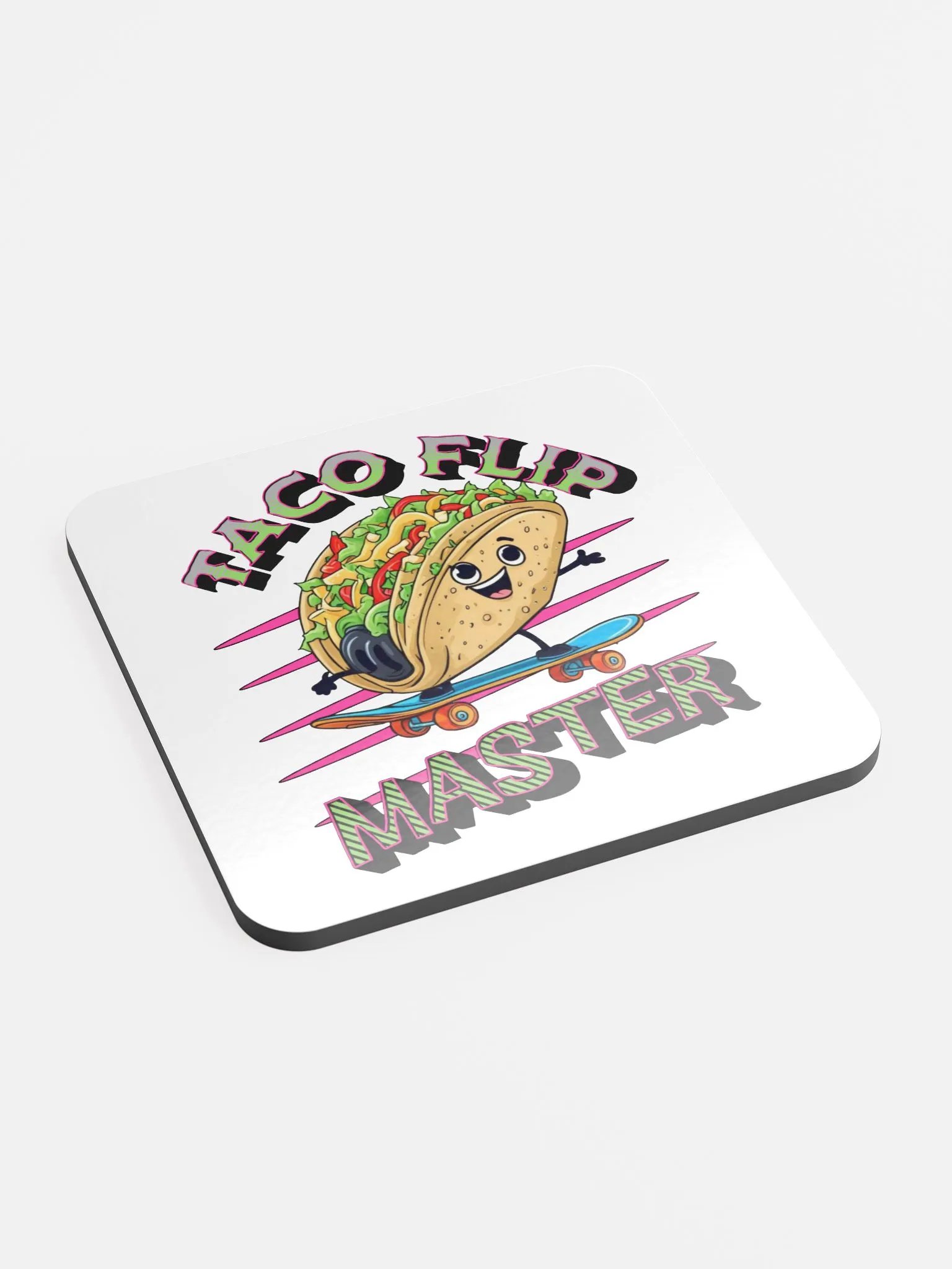 Taco Flip Master Cork Coaster product image (3)