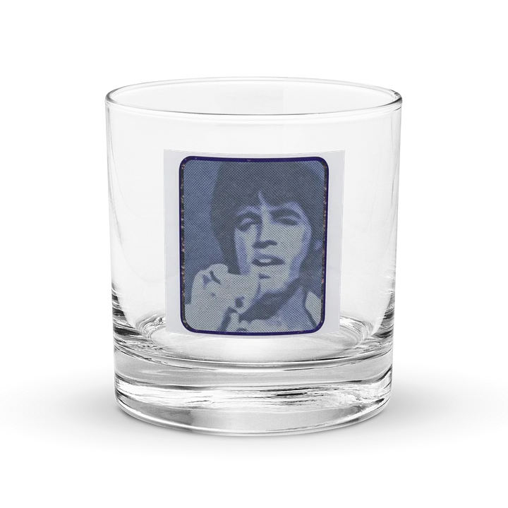 Vintage Halftone Raised Hand Rocks Glass product image (1)