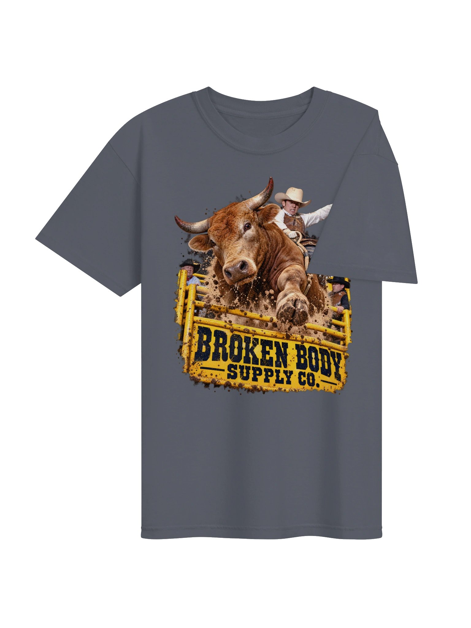 Bull Riding Shirt — Gate Breaker Charging Bull Tee | Broken Roughstock™ product image (5)
