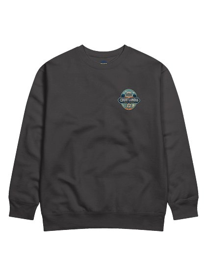 Courtlandia Travel Bureau Vintage Tourist Map Sweatshirt