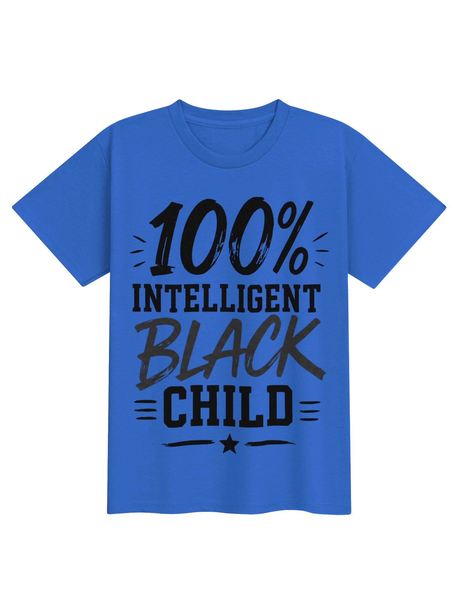 100% Intelligent Black Child Kids Tee product image (2)