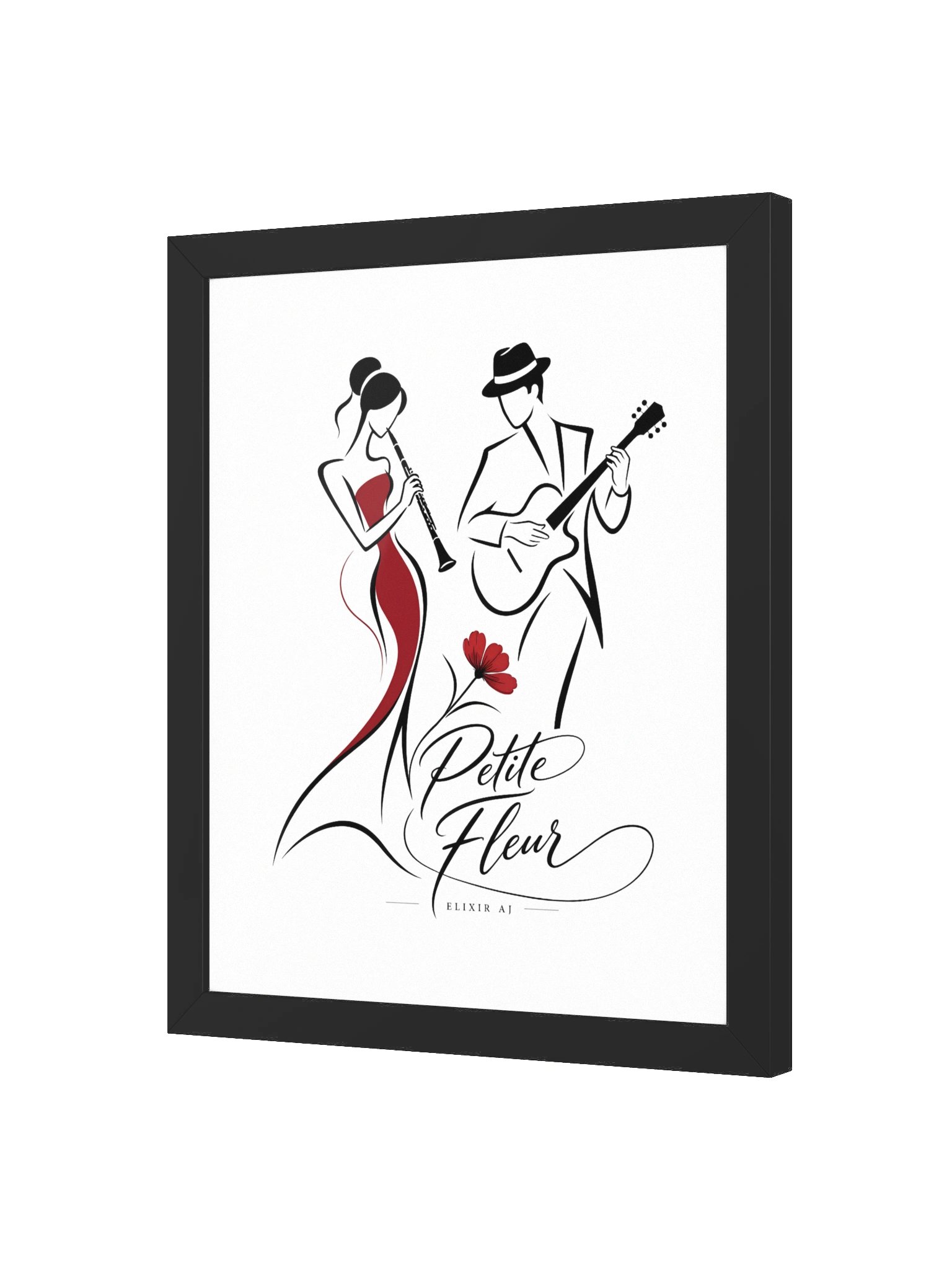Petite Fleur – Elegant Jazz Framed Art Print | Elixir AJ product image (2)