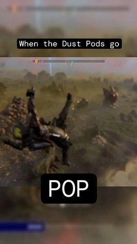 Stray grenade meets dust pods plus jump pack = Oops

#funnyclips #helldivers2 #helldivers2gameplay #fpsgames #gameclips