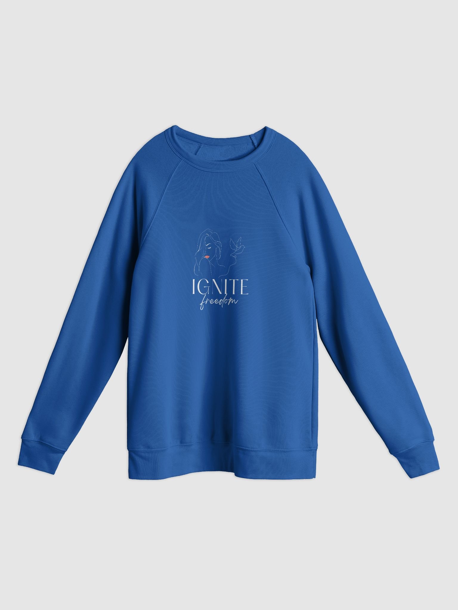 Women's Sponge Fleece Raglan Sweatshirt SFFB0119 product image (7)