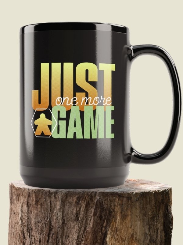 Orange Just One More Board Game Black 15 oz. Mug product image (1)