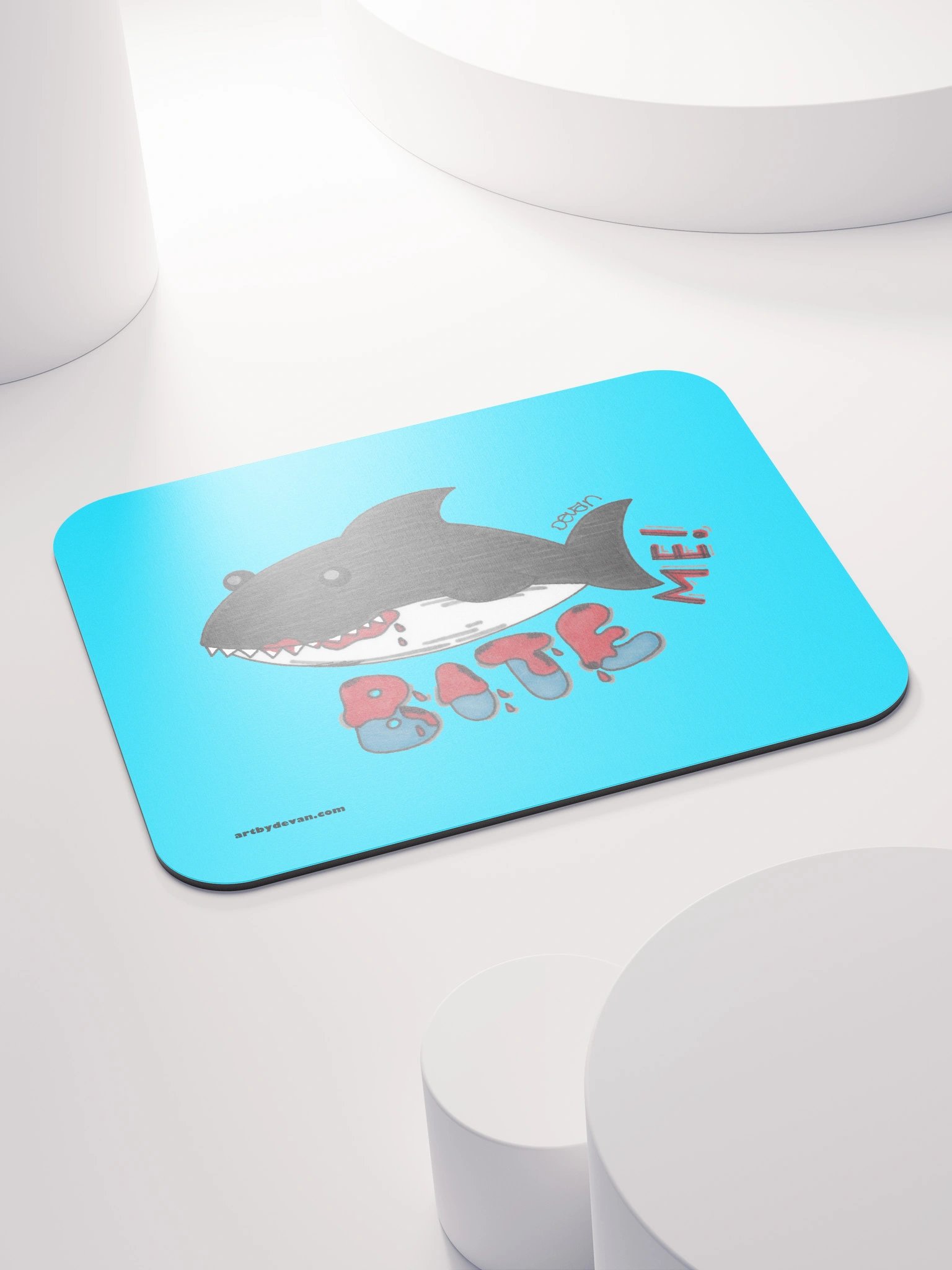 Bloody Shark Bite Mousepad product image (4)