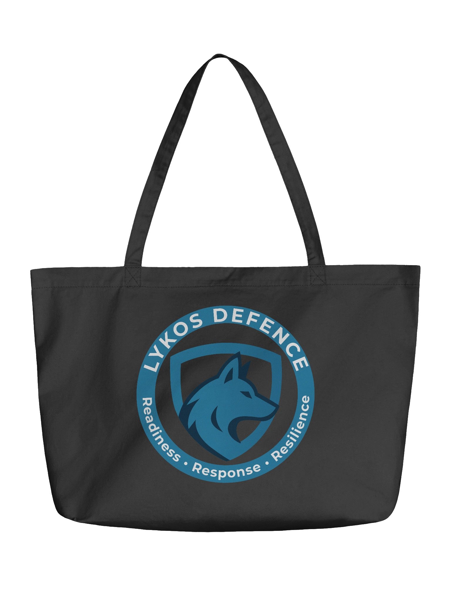 Lykos Defence Wolf Logo Organic Tote product image (1)