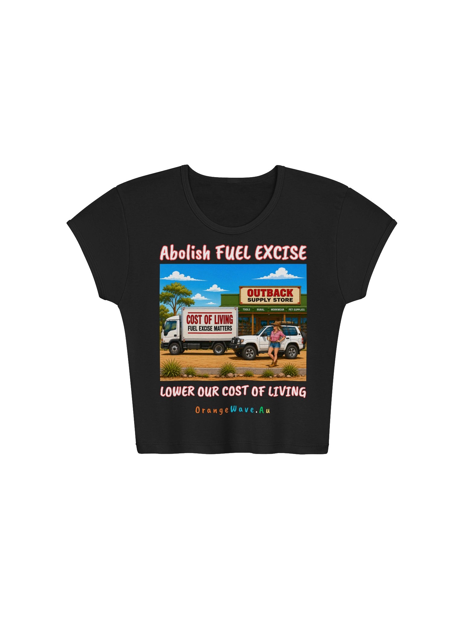 Abolish Fuel Excise Crop Tee product image (2)
