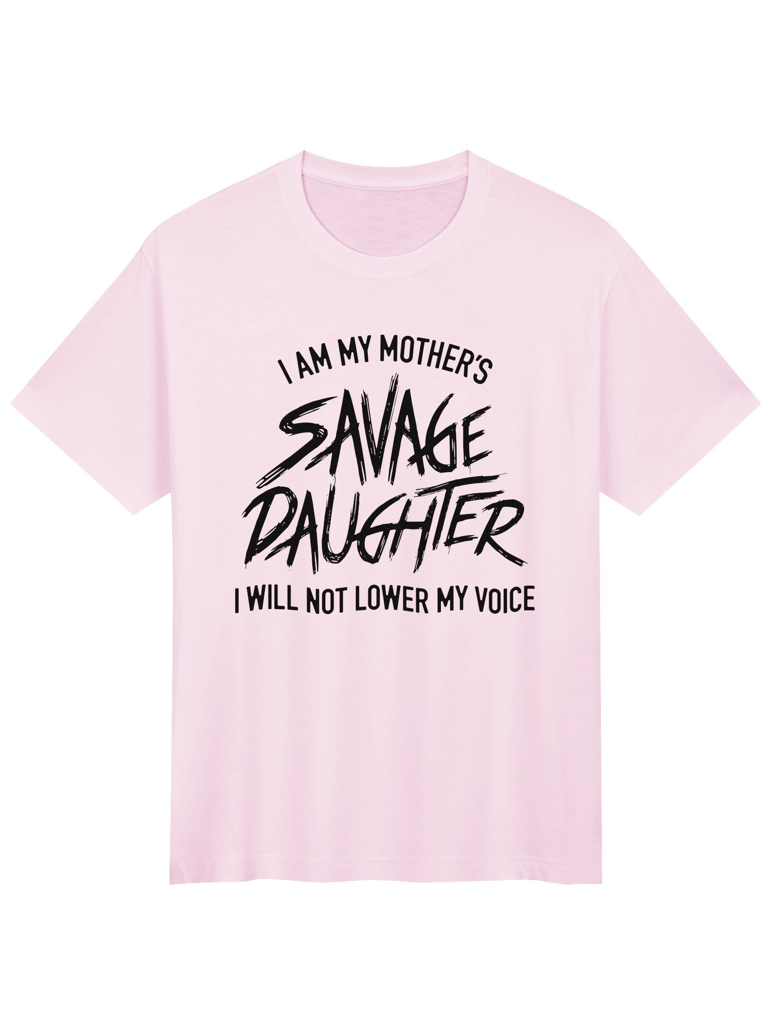 Savage Daughter Oversized Boxy Tee (black print) product image (2)