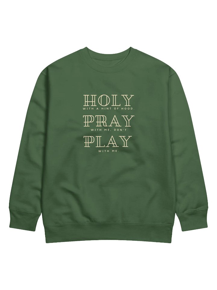 Holy With a Hint of Hood Sweatshirt (Dark Colors) product image (2)
