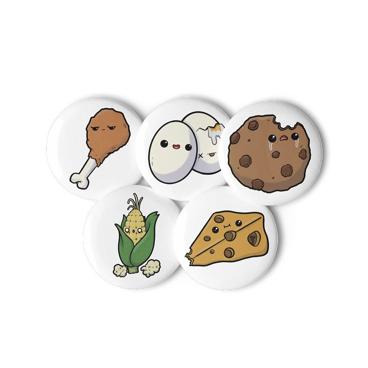 Cute Food Buttons #2 product image (3)