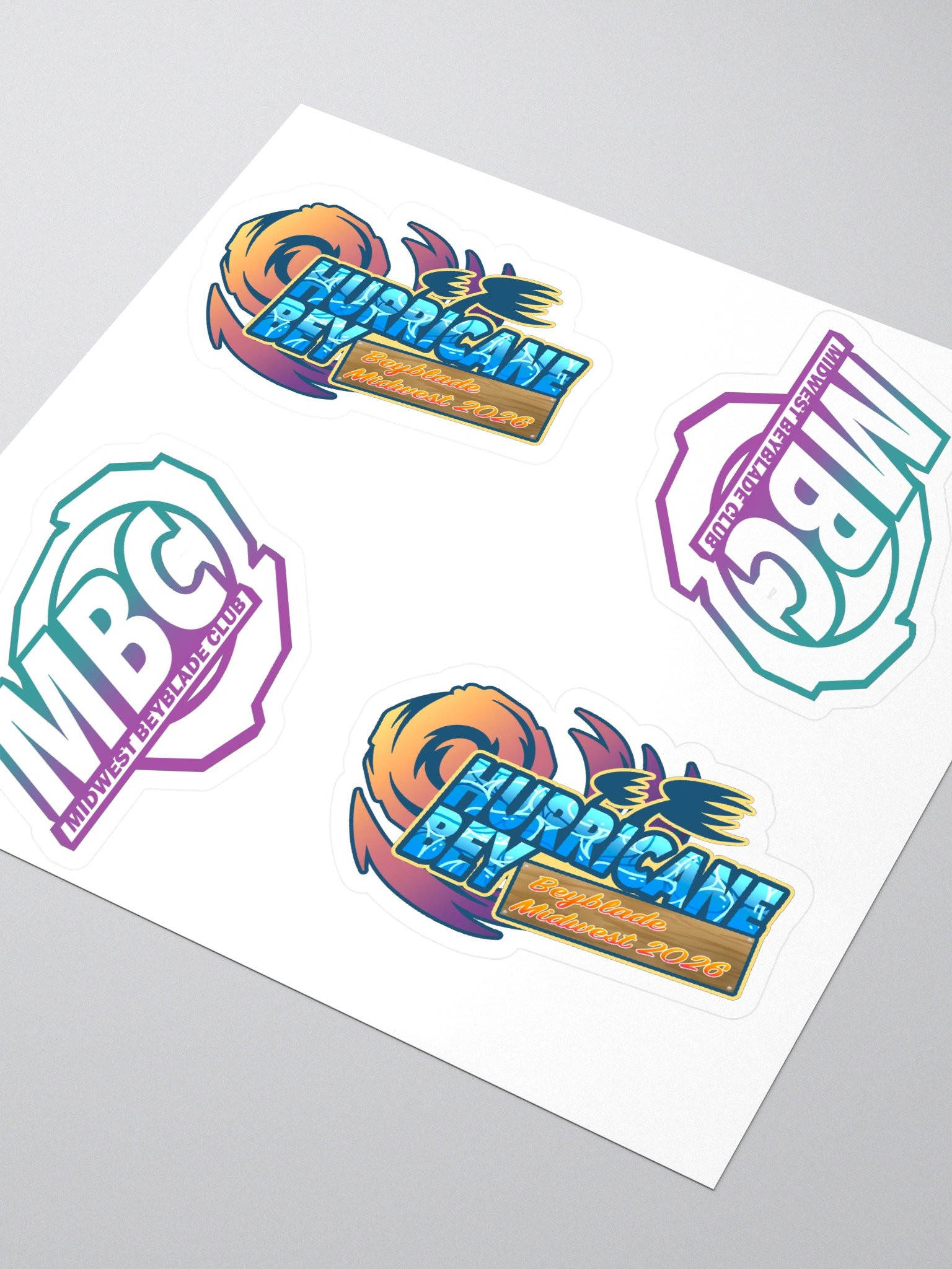 Midwest Beyblade Club 2026 Sticker Set product image (3)