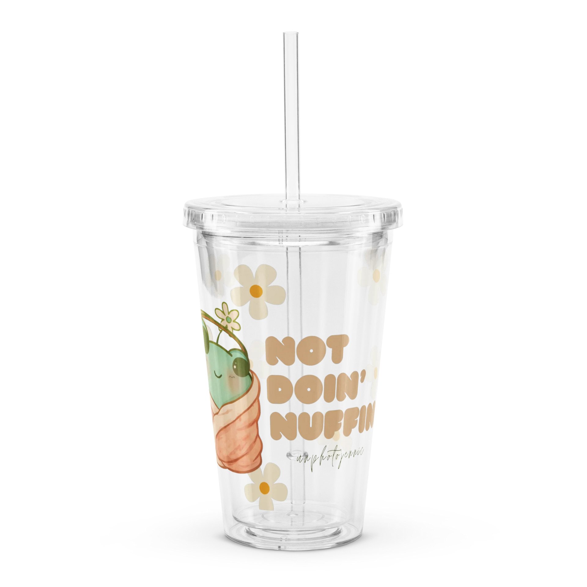 Not Doin' Nuffin Plastic Cup product image (1)