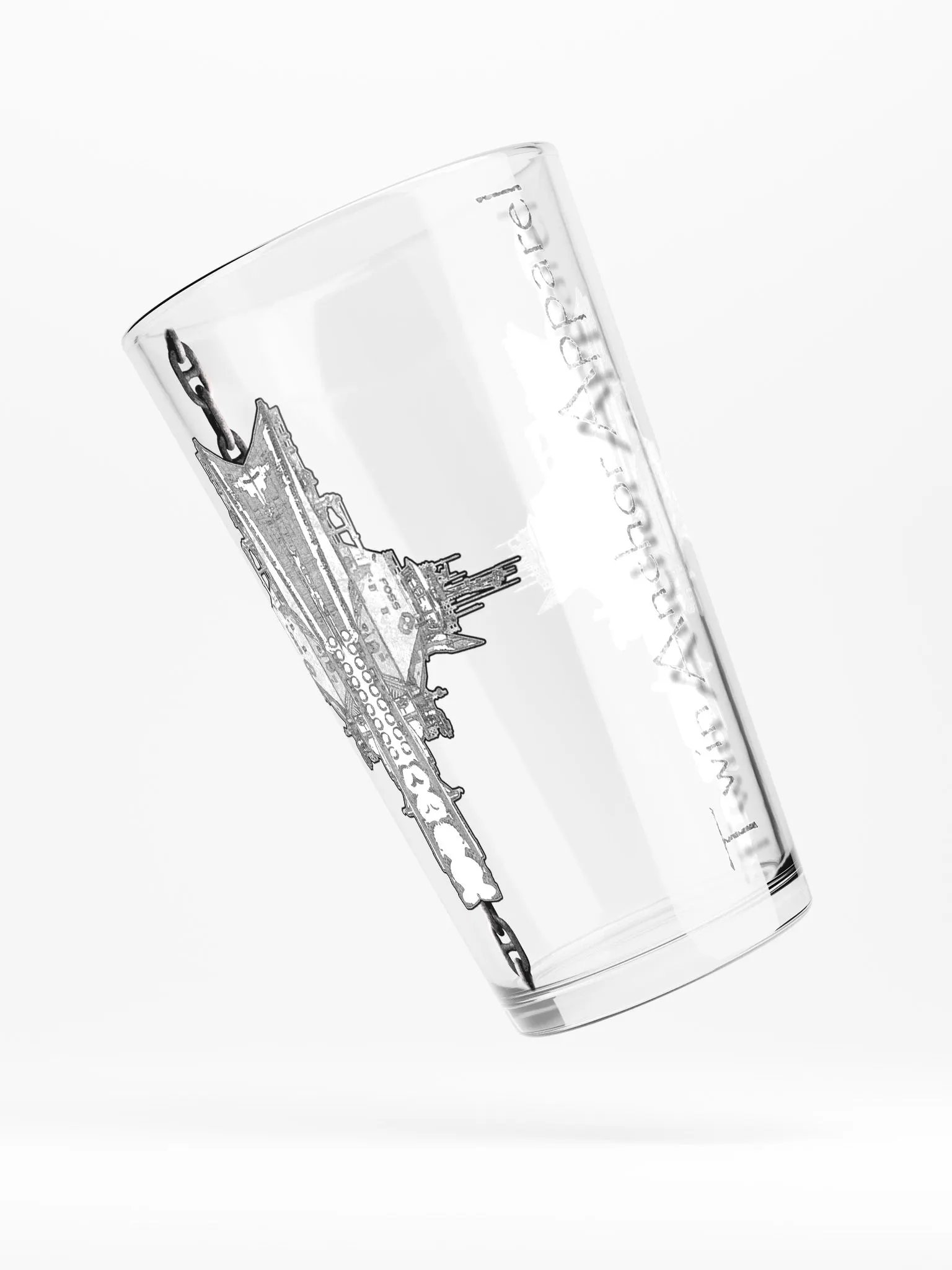 Foss double tug Sketch 16oz Pint Glass product image (3)
