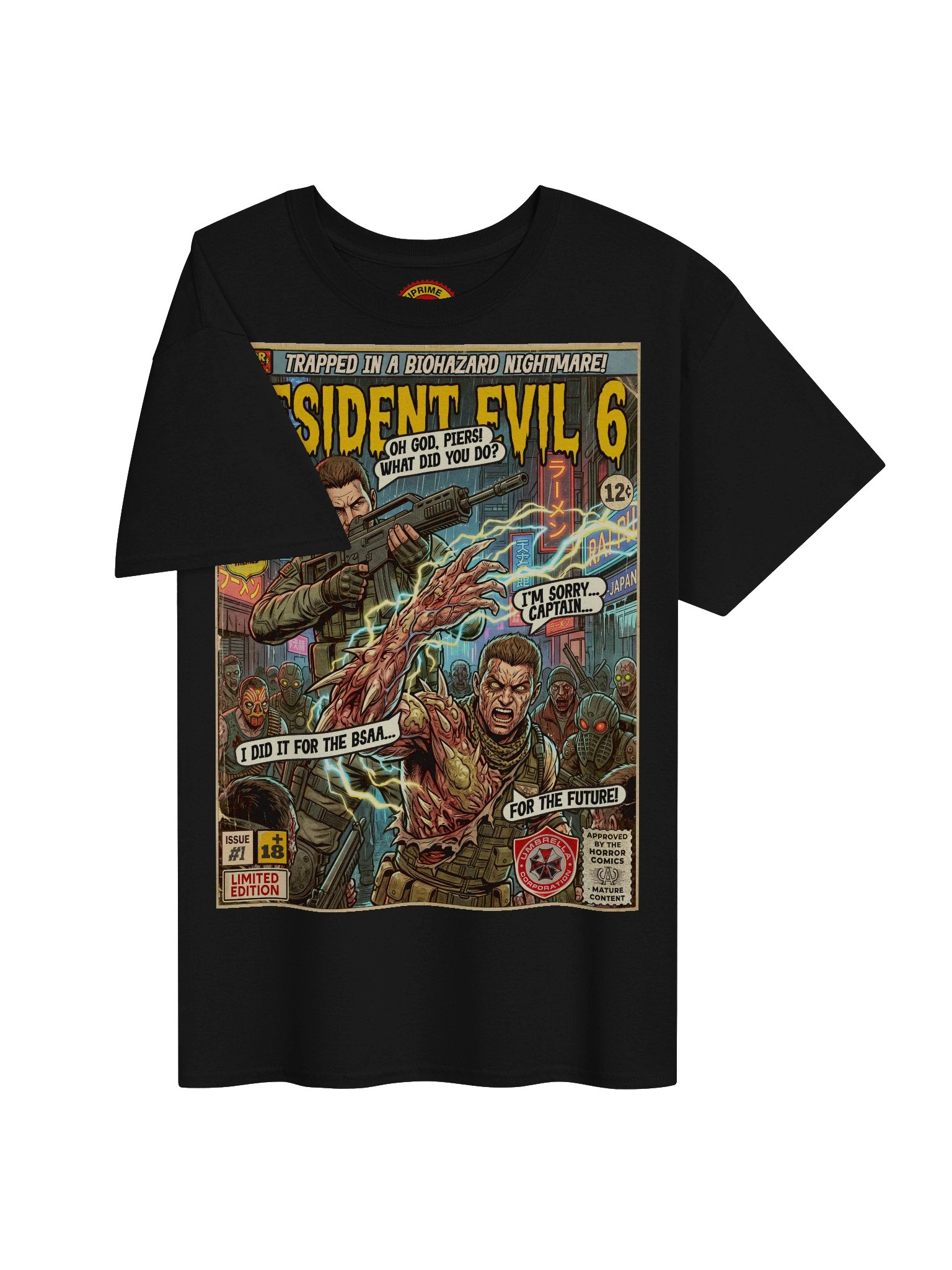 Resident Evil 6 Chris & Nivans Comic Art T-Shirt product image (3)