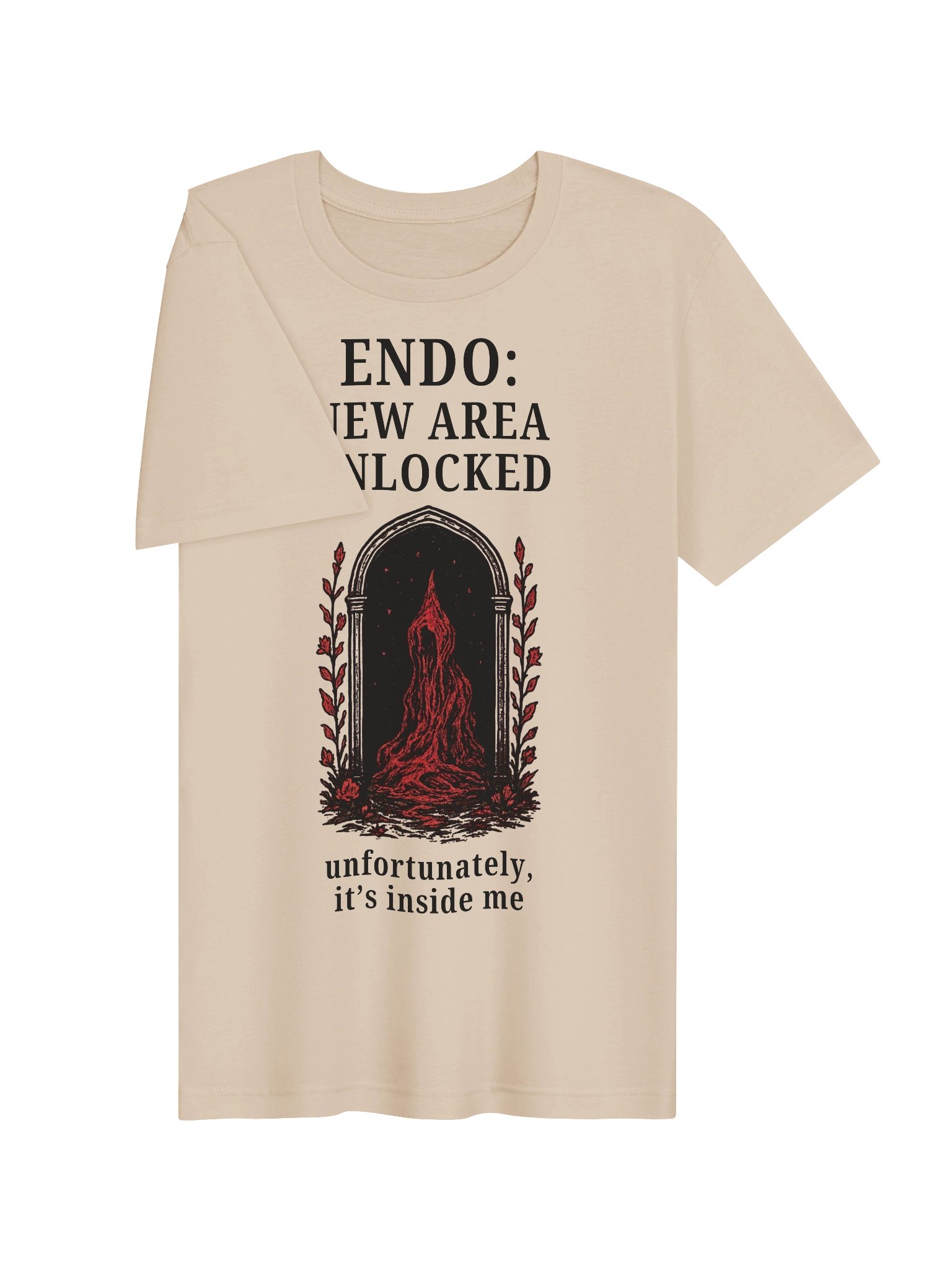 Endometriosis New Area Unlocked Shirt | Endo Awareness & Pelvic Pain Tee product image (3)