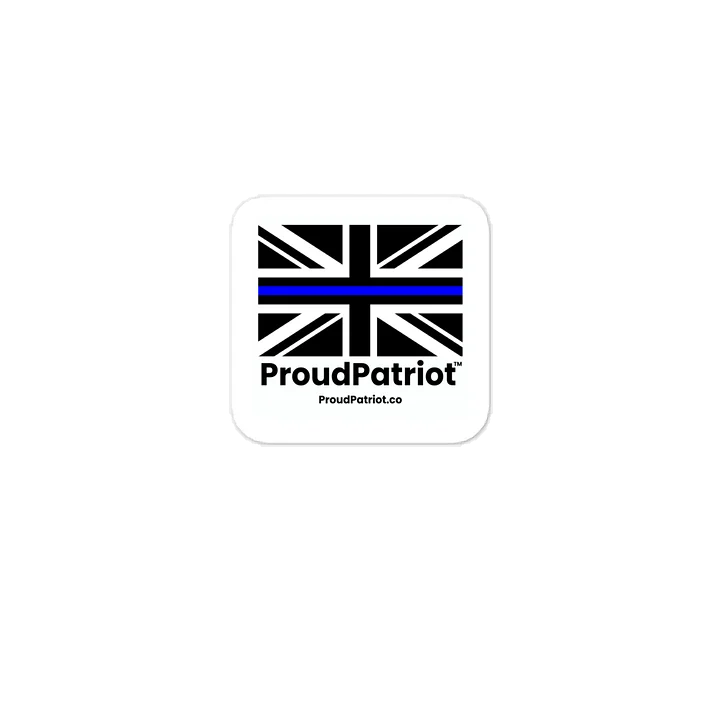 British Thin Blue Flag Vinyl Sticker product image (1)
