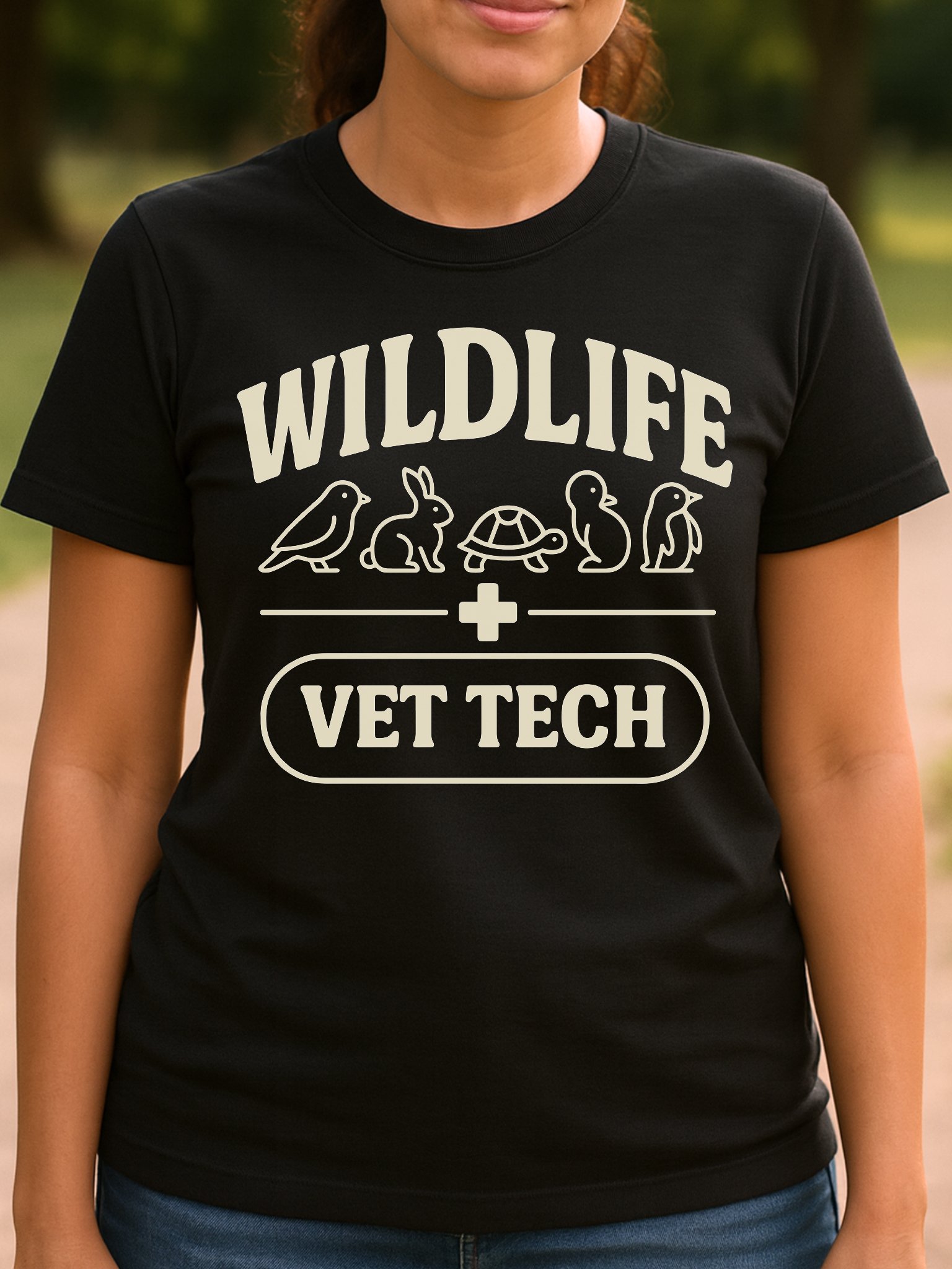 Wildlife Vet Tech Graphic – Minimal Animal Line Art Design product image (2)
