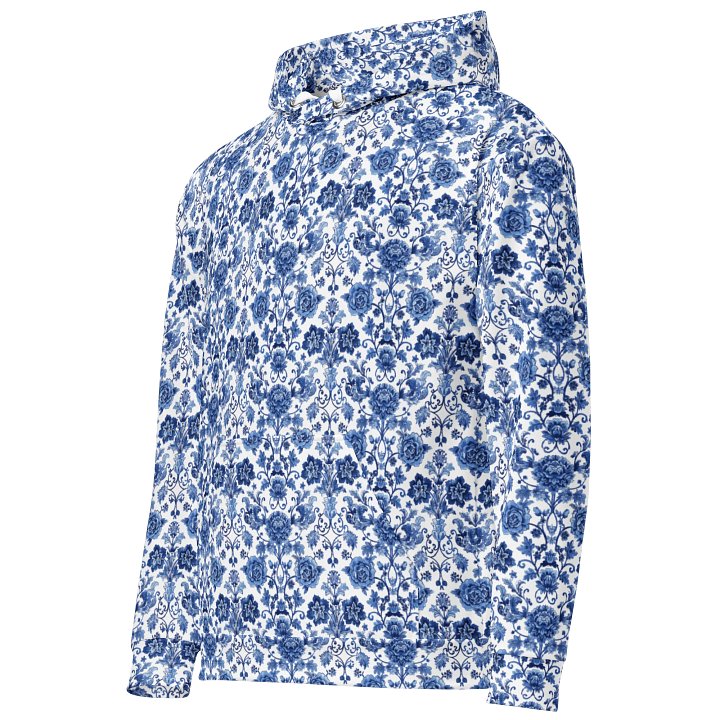 Blue Floral Porcelain Hoodie product image (2)