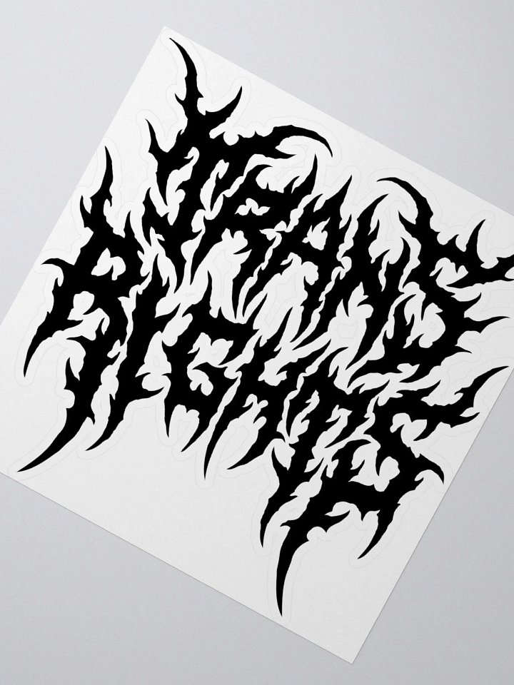 Trans Rights Heavy Metal Sticker product image (2)
